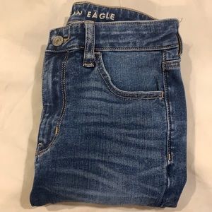 american eagle jeans no rips worn once